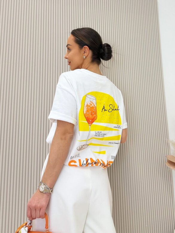 T-shirt Summer biały