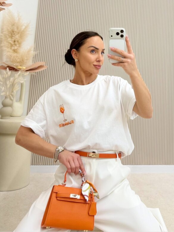 T-shirt Summer biały