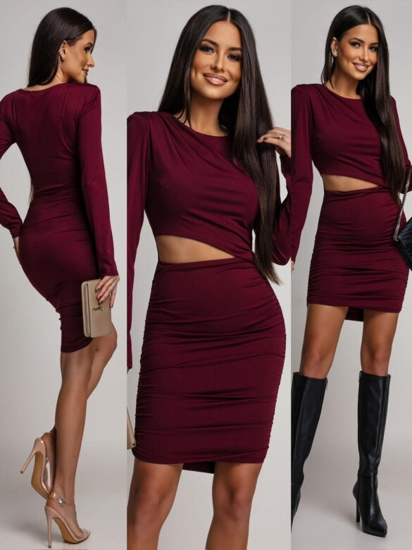 Sukienka Lisella bordowa 