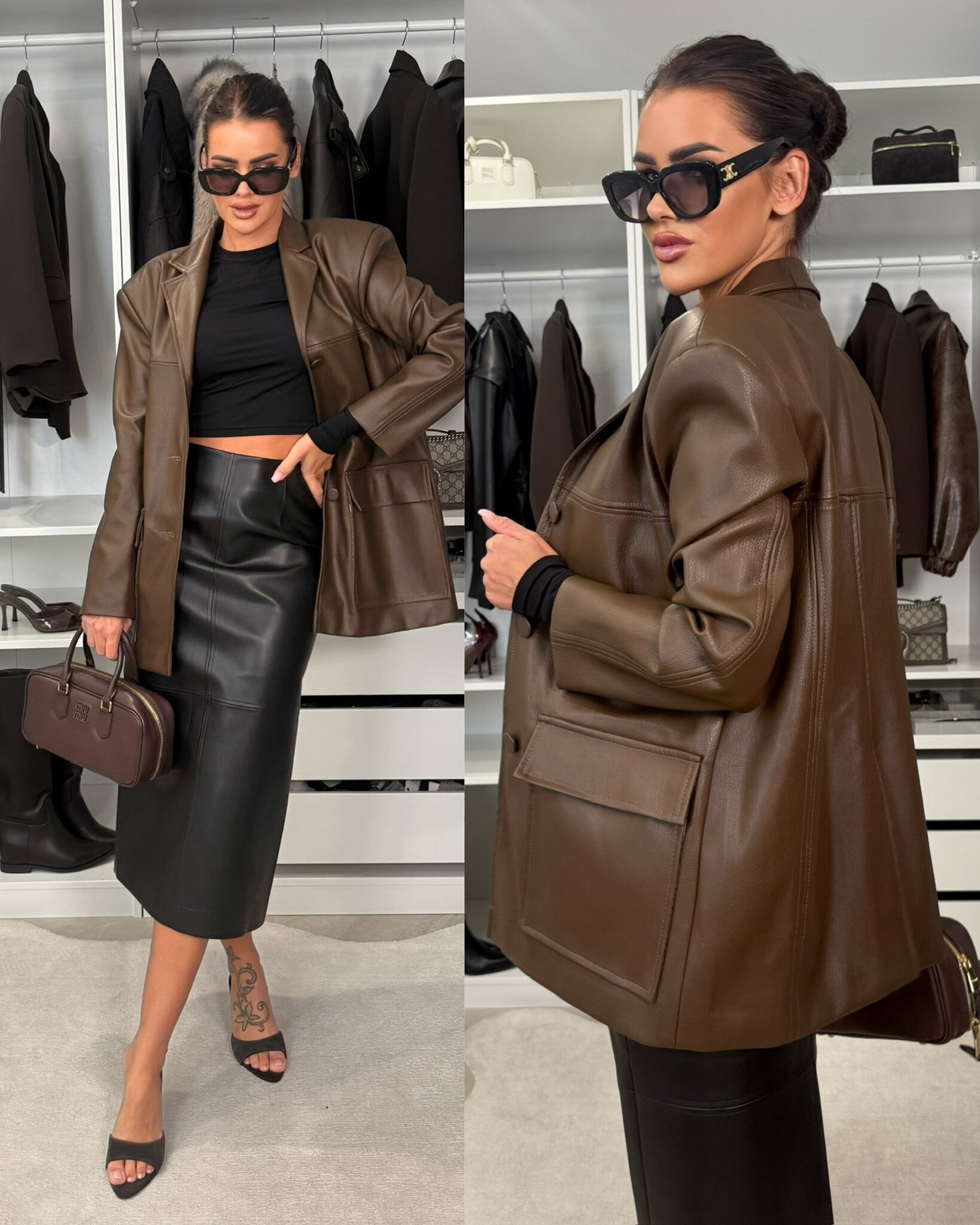 Marynarka Valerie brązowa 