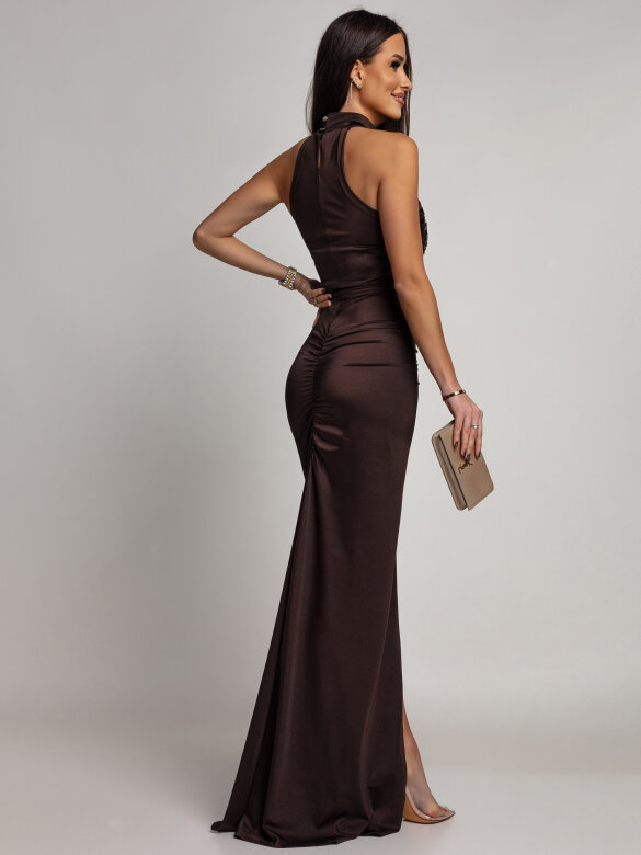 Sukienka Nemoa brązowa 