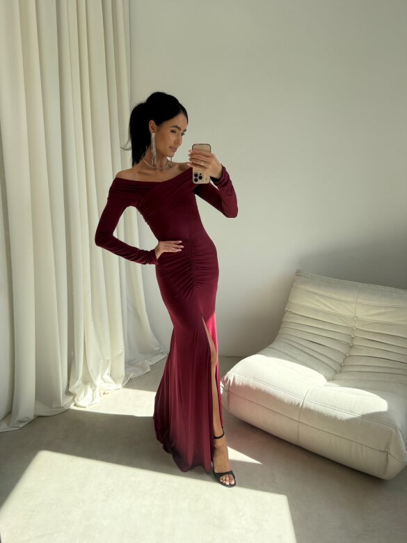 Dress Merionne claret