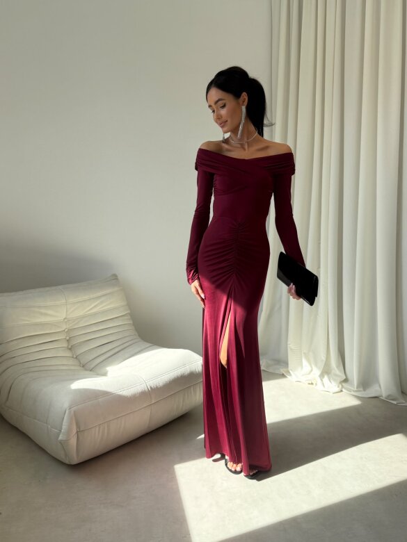 Dress Merionne claret