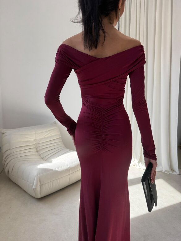 Dress Merionne claret
