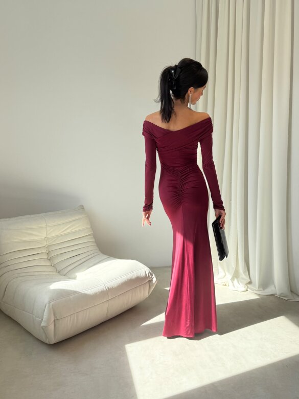 Dress Merionne claret