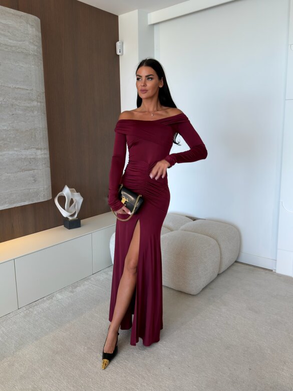 Dress Merionne claret