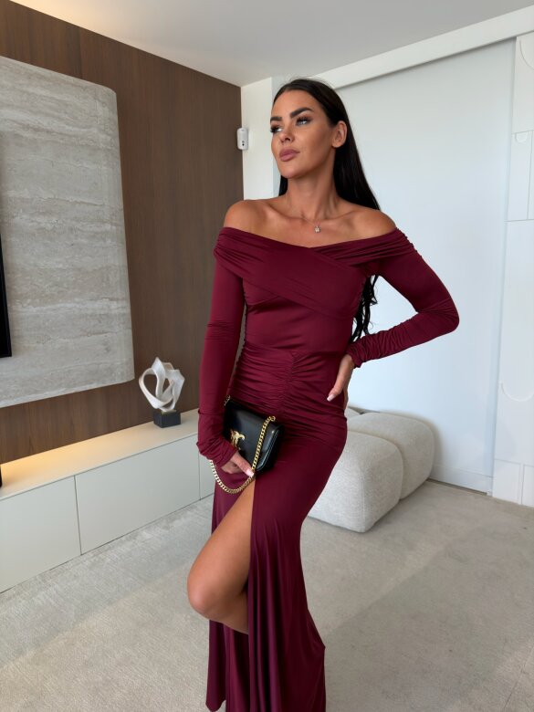 Dress Merionne claret