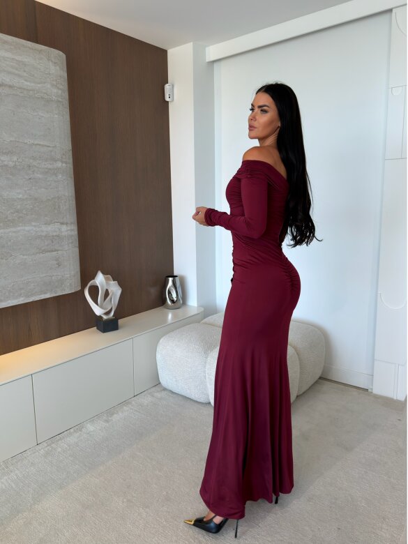Dress Merionne claret