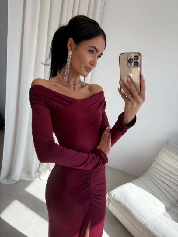 Dress Merionne claret