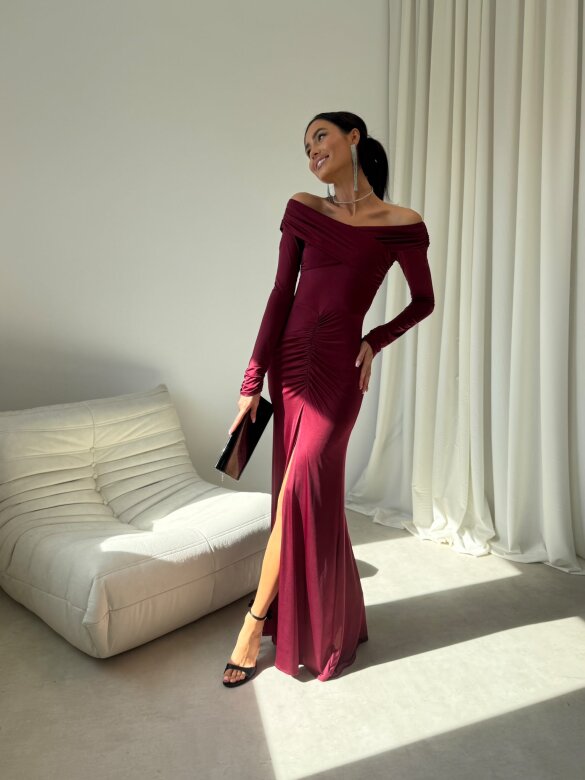 Dress Merionne claret