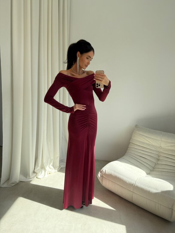 Dress Merionne claret