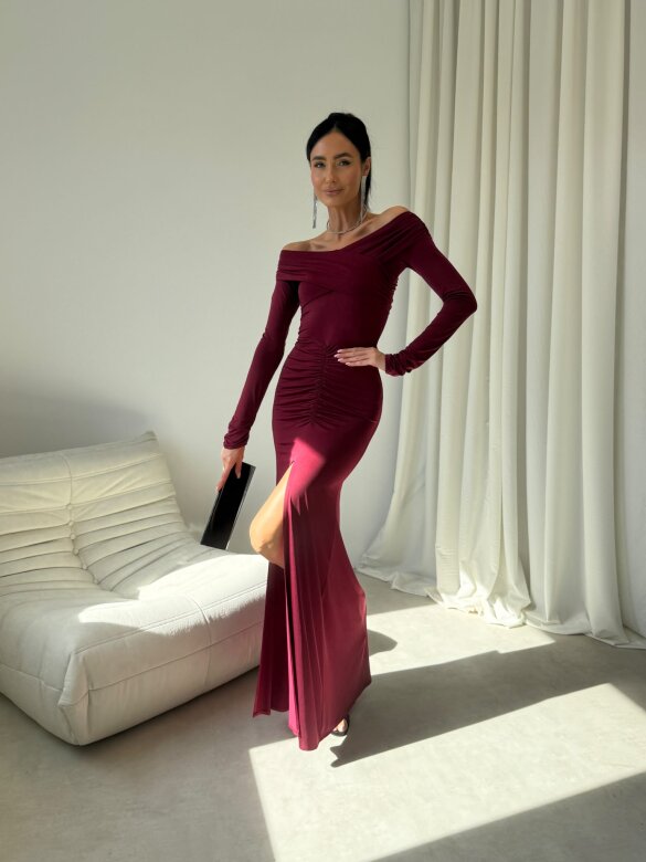 Dress Merionne claret