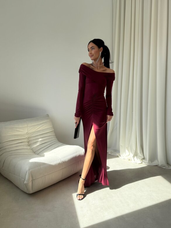 Dress Merionne claret