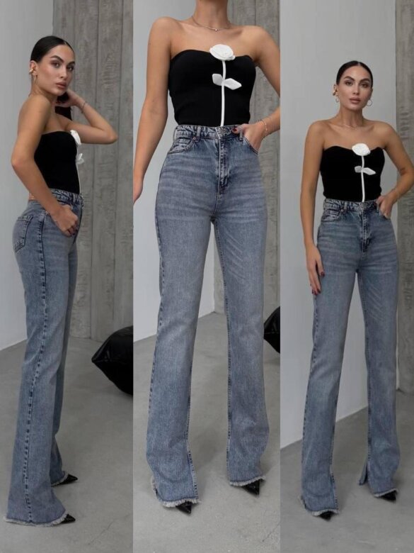 Spodnie Andrew jeans niebieskie