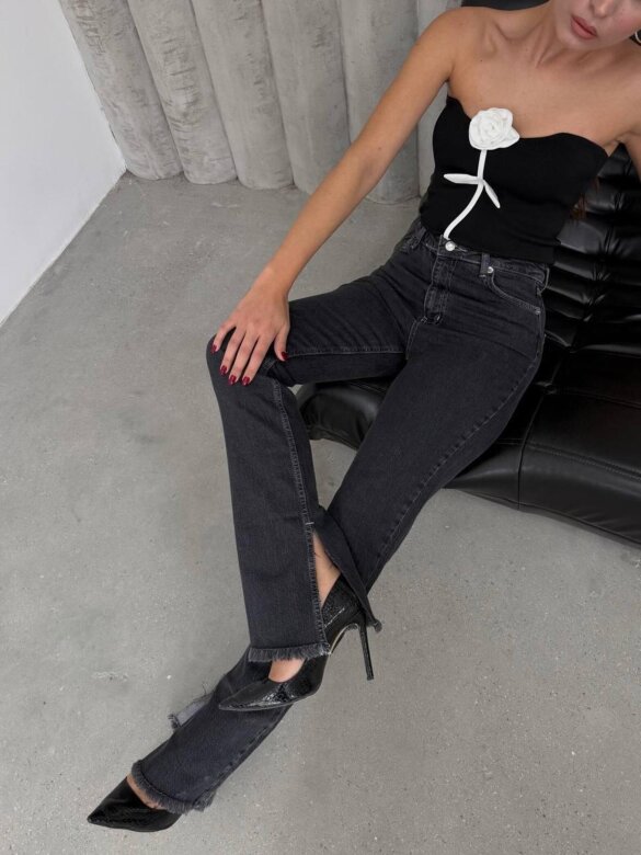 Spodnie Andrew jeans czarne 