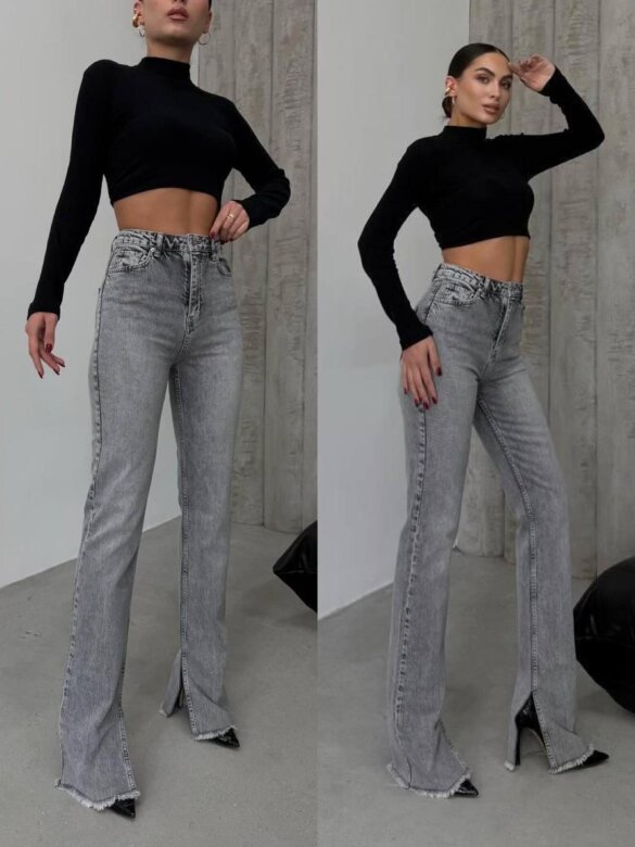 Spodnie Andrew jeans szare 
