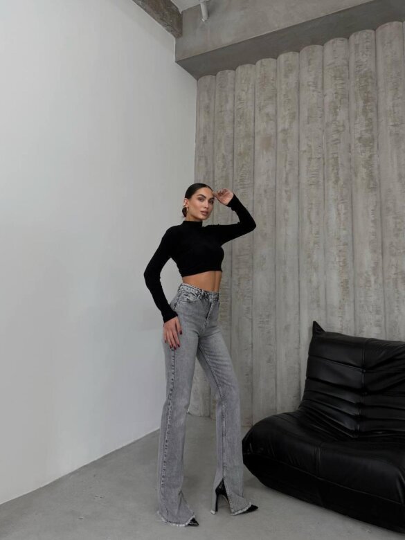 Spodnie Andrew jeans szare 