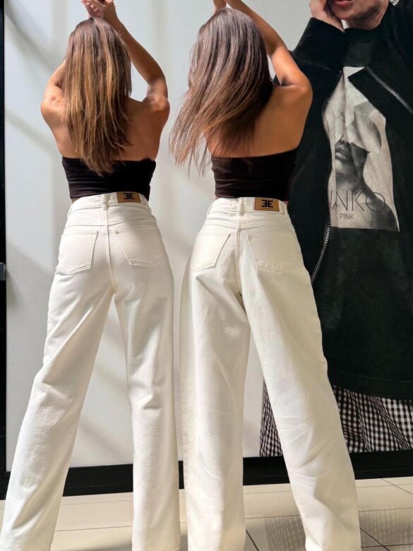 Spodnie Emanuel jeans ecru