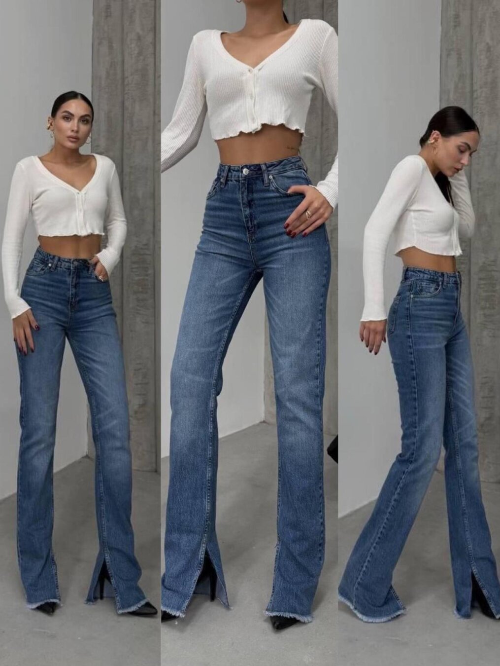 Spodnie Andrew jeans ciemnoniebieskie  1