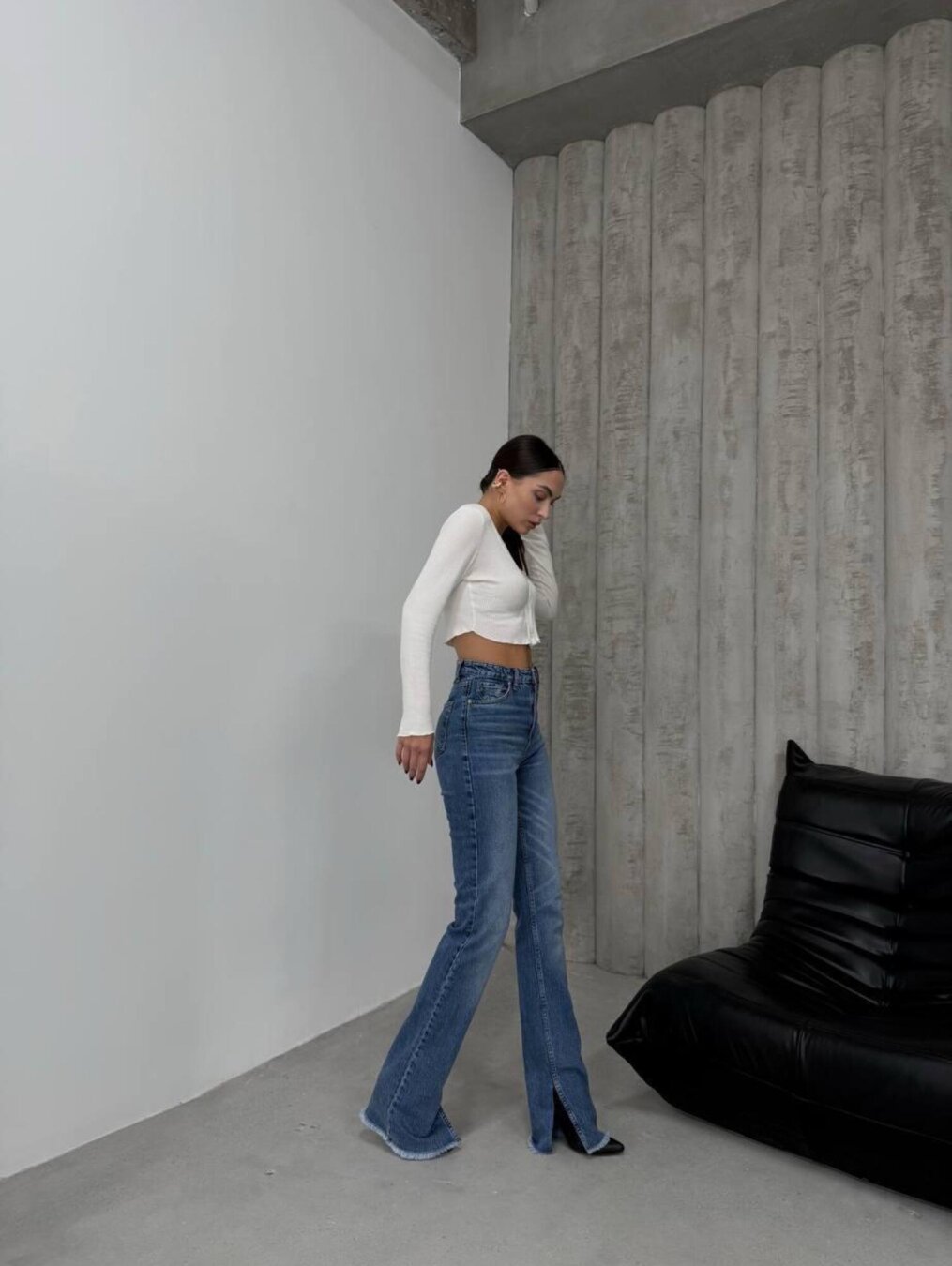 Spodnie Andrew jeans ciemnoniebieskie  3