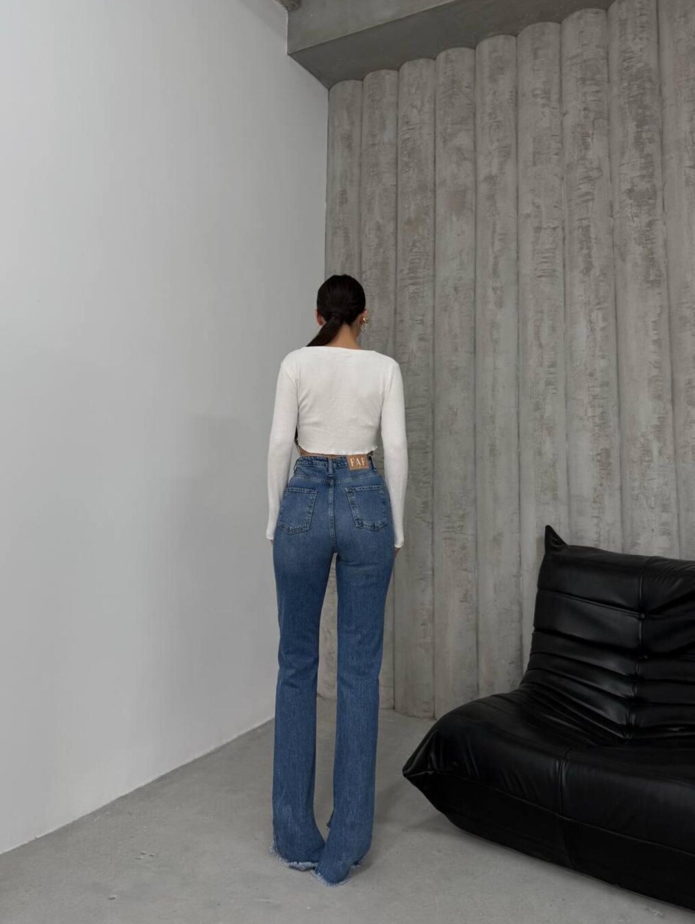 Spodnie Andrew jeans ciemnoniebieskie  5