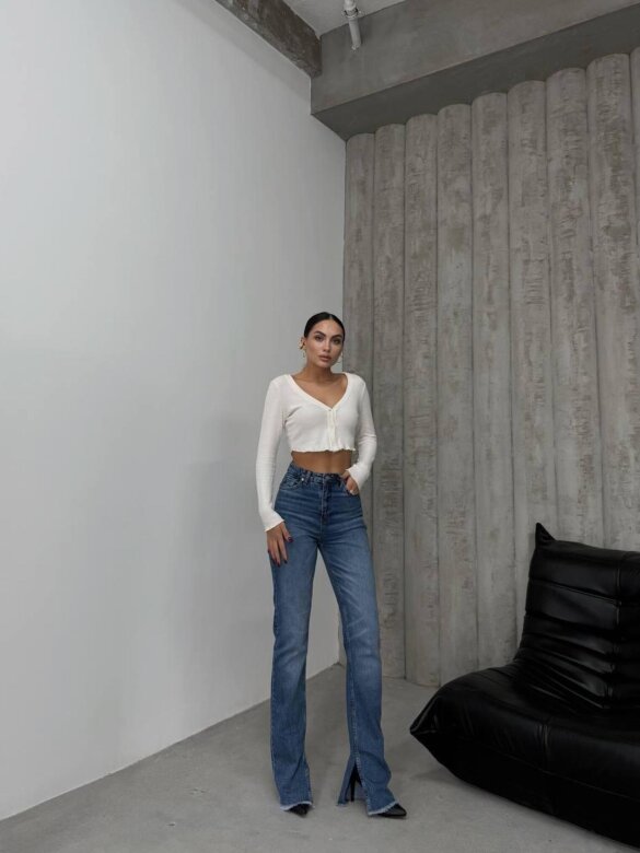 Spodnie Andrew jeans ciemnoniebieskie 