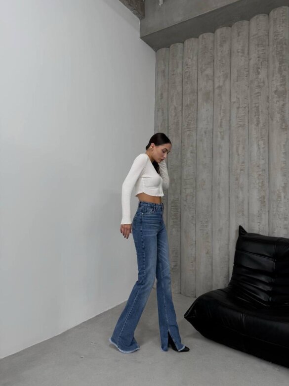 Spodnie Andrew jeans ciemnoniebieskie 
