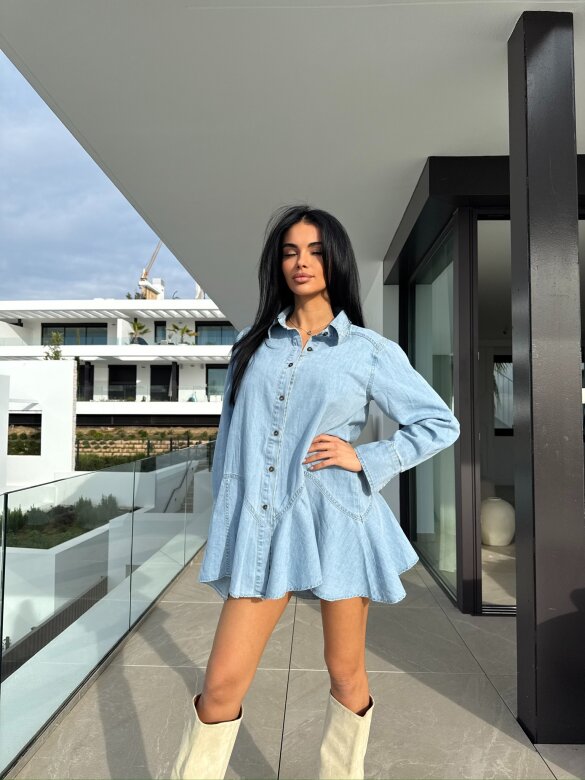 Koszula Ohio jeans long jasnoniebieska