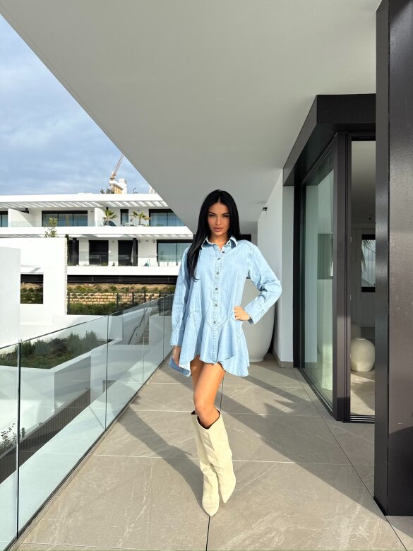 Koszula Ohio jeans long jasnoniebieska