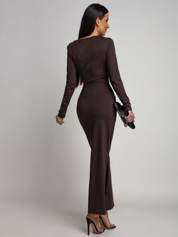 Sukienka Loraine maxi czekoladowa