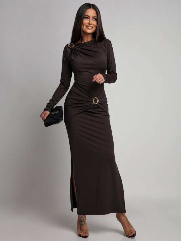 Sukienka Loraine maxi czekoladowa