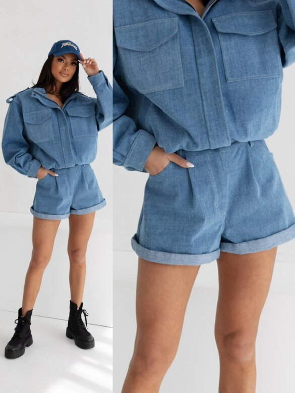 Spodenki Newton jeans niebieskie