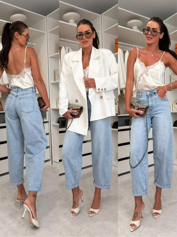 Trousers Rivelle jeans balloon light blue