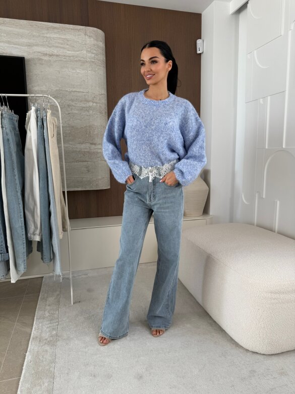 Sweter Alaska błękitny