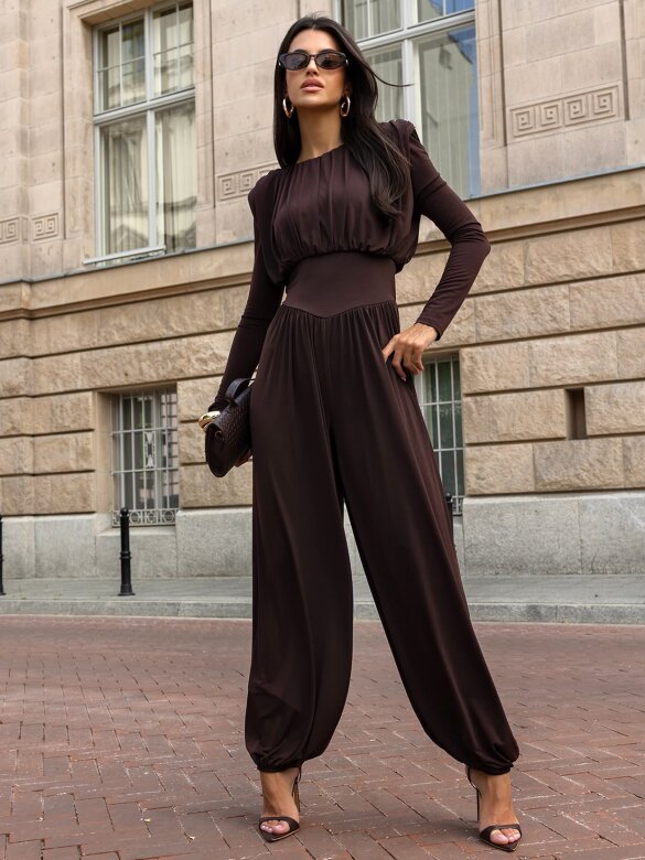 Jumpsuit Devo cotton chocolate