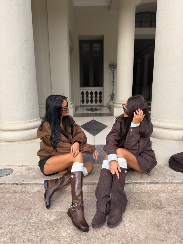 Kurtka Catalina zamszowa ciemnoczekoladowa