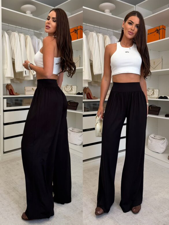 Trousers Monaco with cotton black