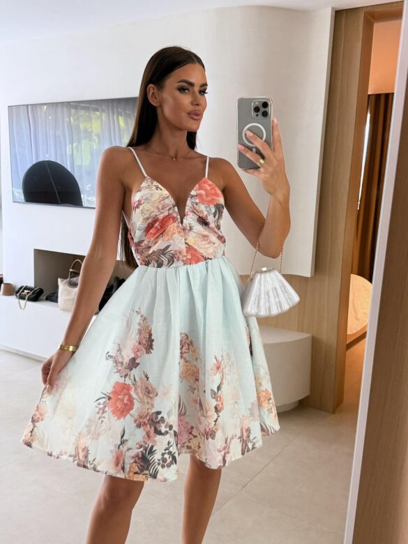 Sukienka Emilia mini niebieska 