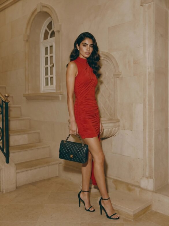 Dress Midnight Grace red