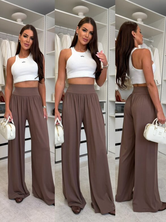 Trousers Monaco with cotton brown