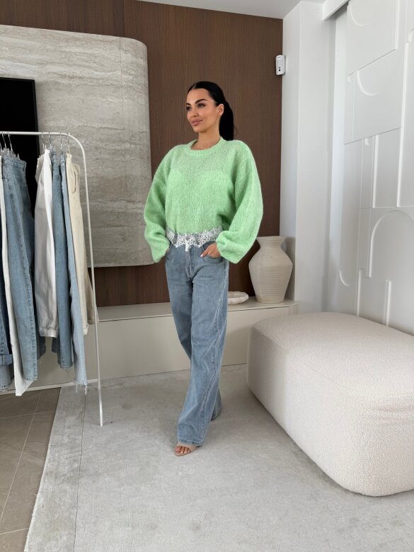 Sweter Alaska pistacjowy