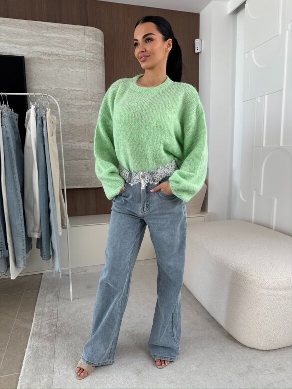 Sweter Alaska pistacjowy