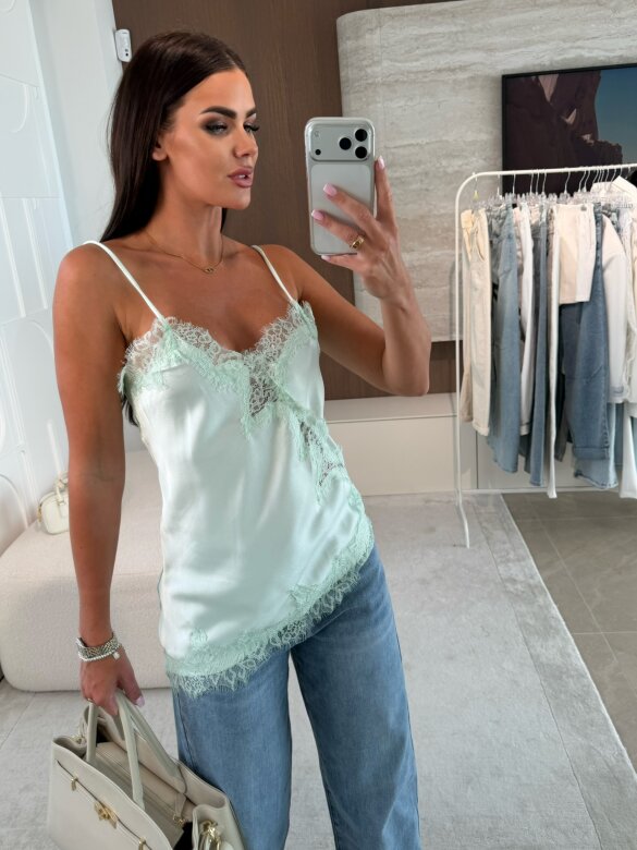 Top Maryland satynowy pistacjowy