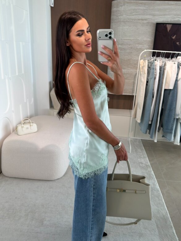 Top Maryland satynowy pistacjowy