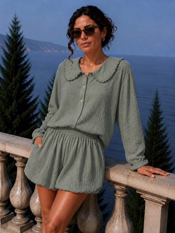 Set 2in1 Marisol cotton matcha 