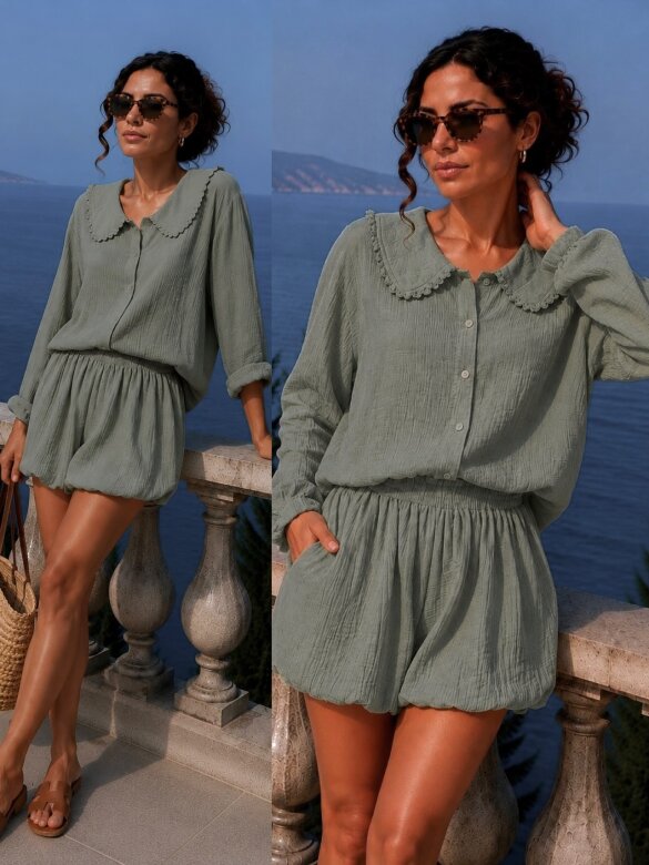 Set 2in1 Marisol cotton matcha 
