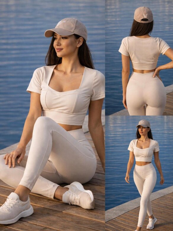 Komplet 2w1 Belluno jasnobeżowy 