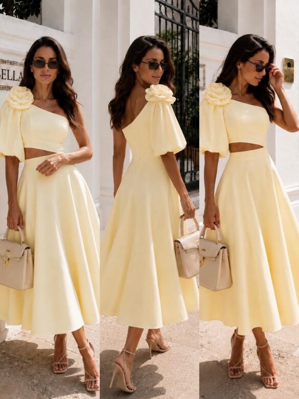 Dress Kelsen butter yellow