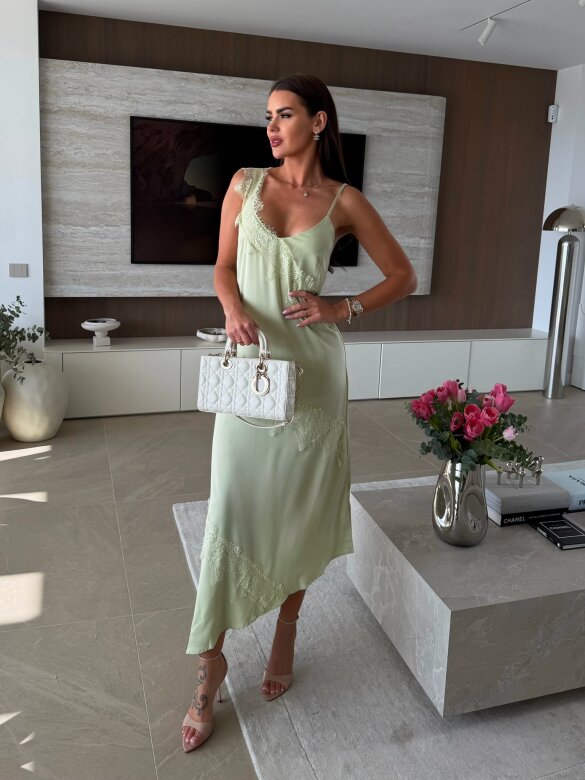 Sukienka Silk Move matcha 