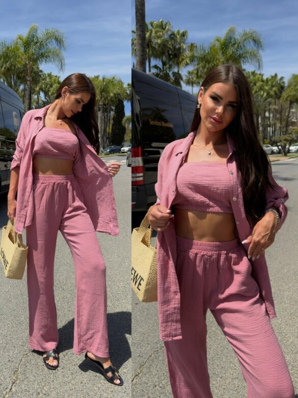 Set 3in1 Sevaro cotton pink